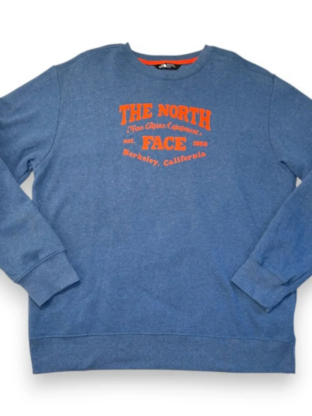 North Face Men’s XL Crewneck Graphic Sweatshirt Cyan Blue Berkeley California
